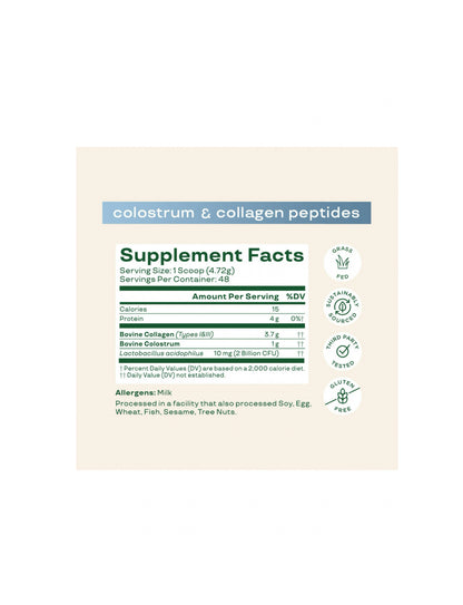 Bloom Nutrition Colostrum & Collagen Peptides